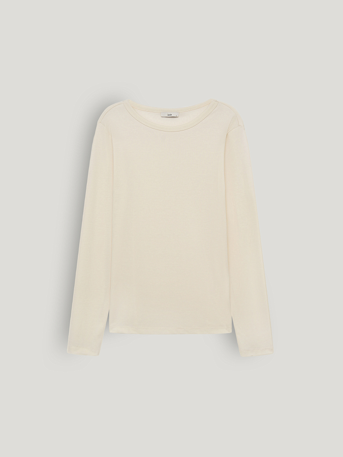 LSSP-682003 Лонгслив (кремовый, XS)