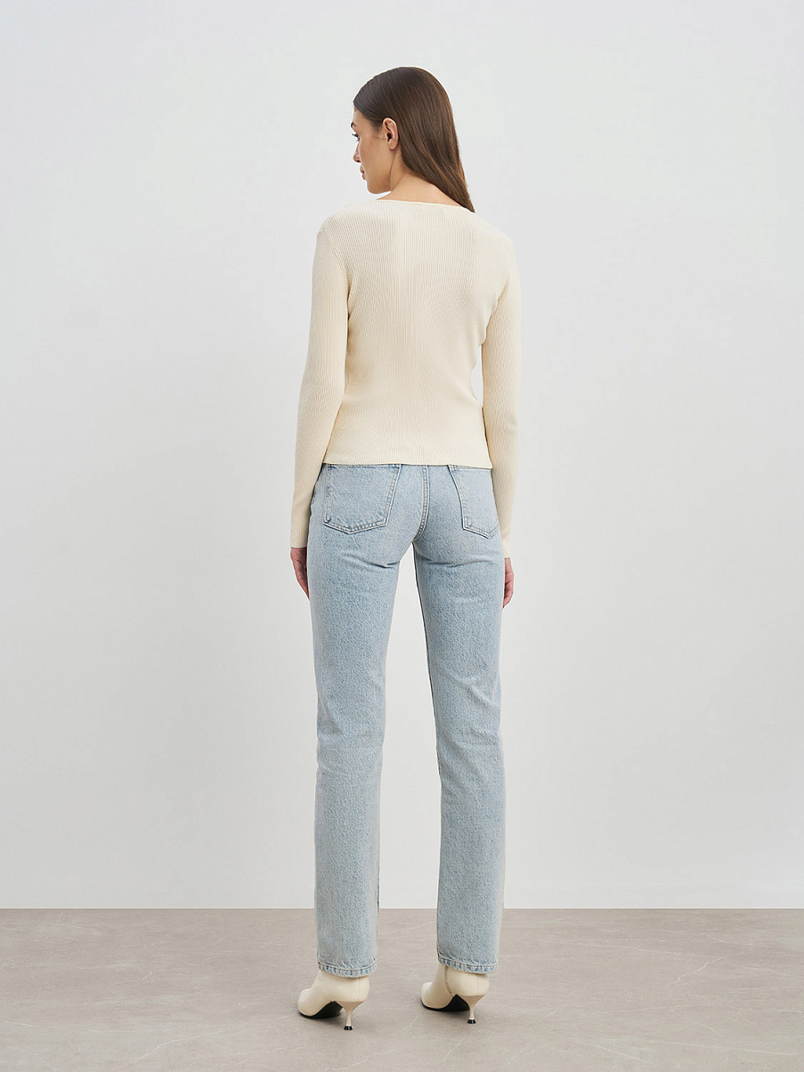 Облегающий кардиган в рубчик