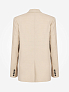 Однобортный прямой жакет с шерстью