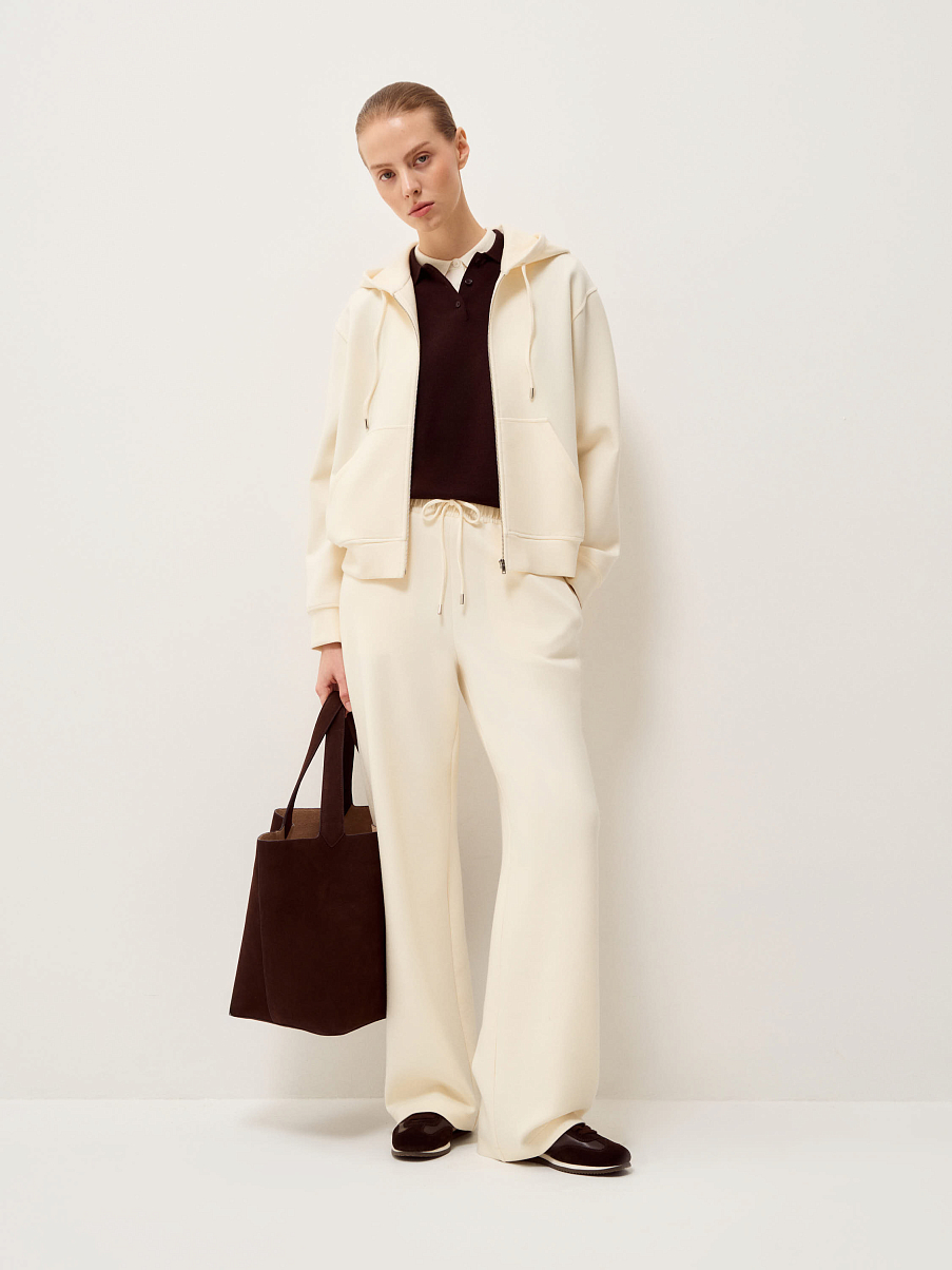 Брюки из тенсела с шерстью