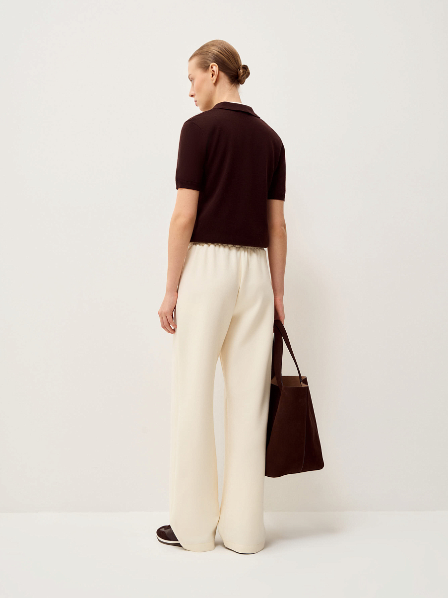 Брюки из тенсела с шерстью