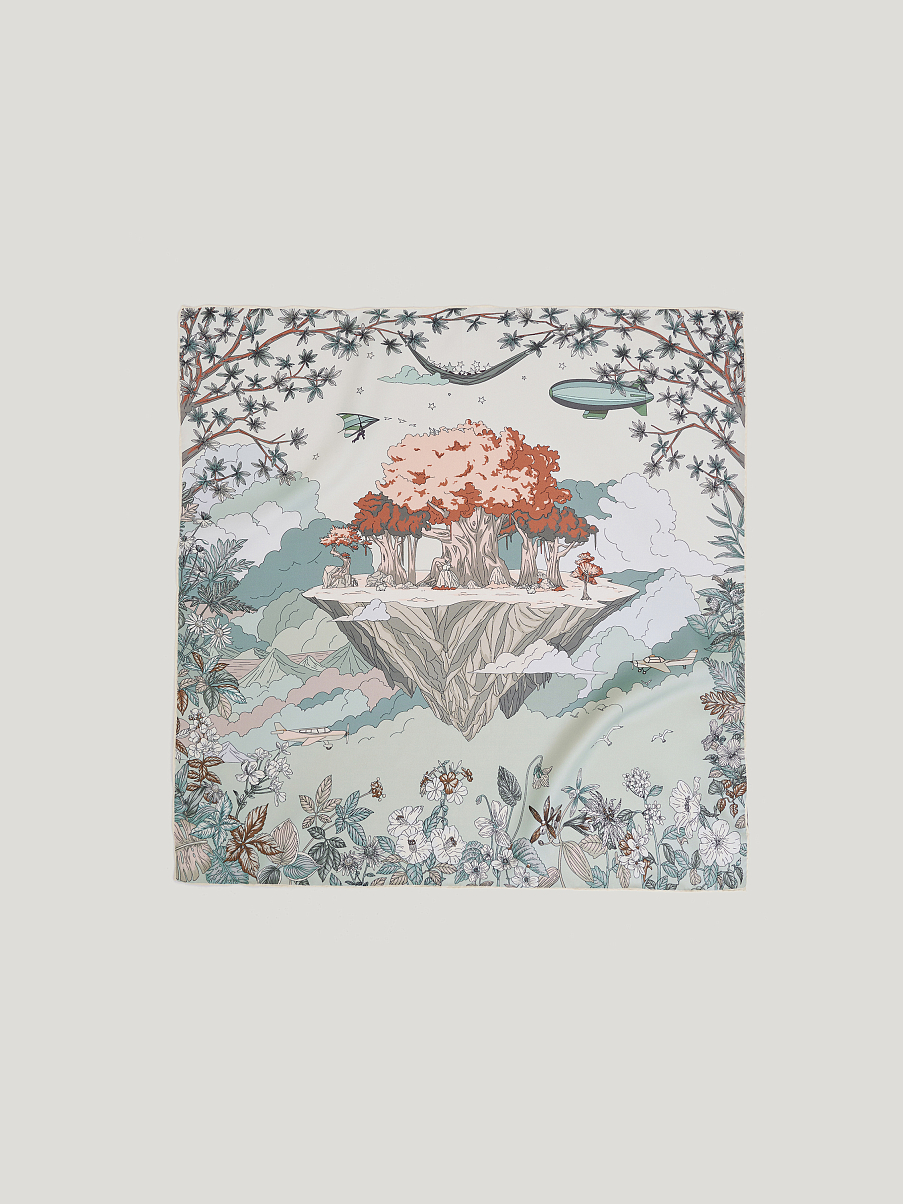 Платок из натурального шелка