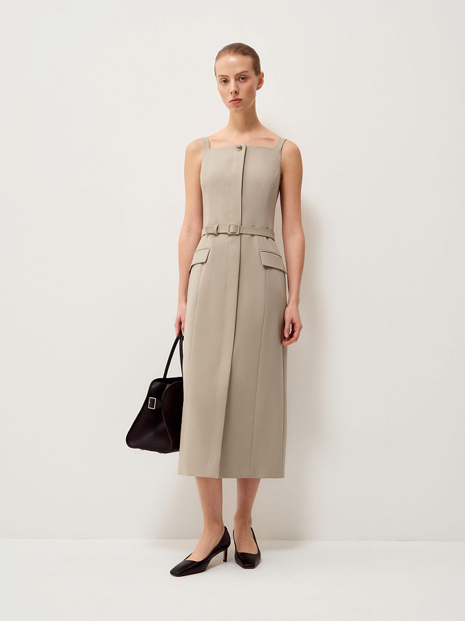 LSSP-022077 Платье (ментоловый, XS)