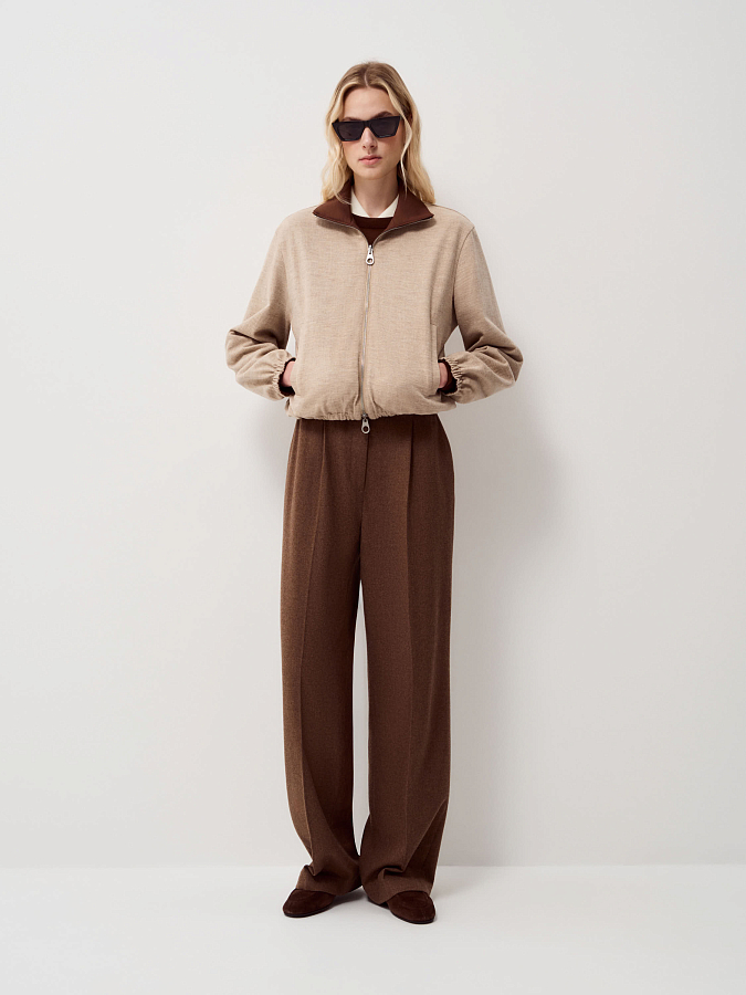 LSSL-562007 Бомбер (коричневый, L)