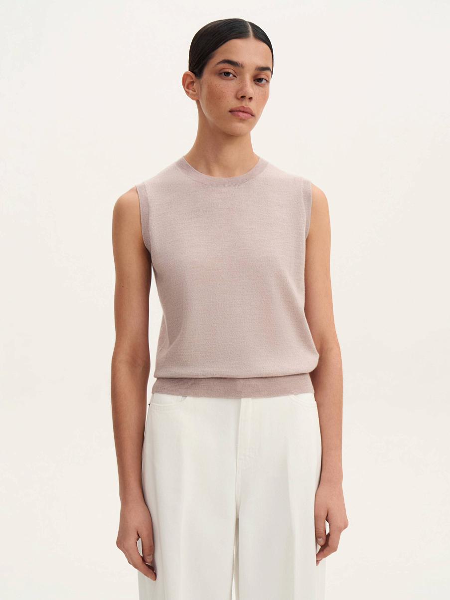 Жилетка из шелка и шерсти мериноса