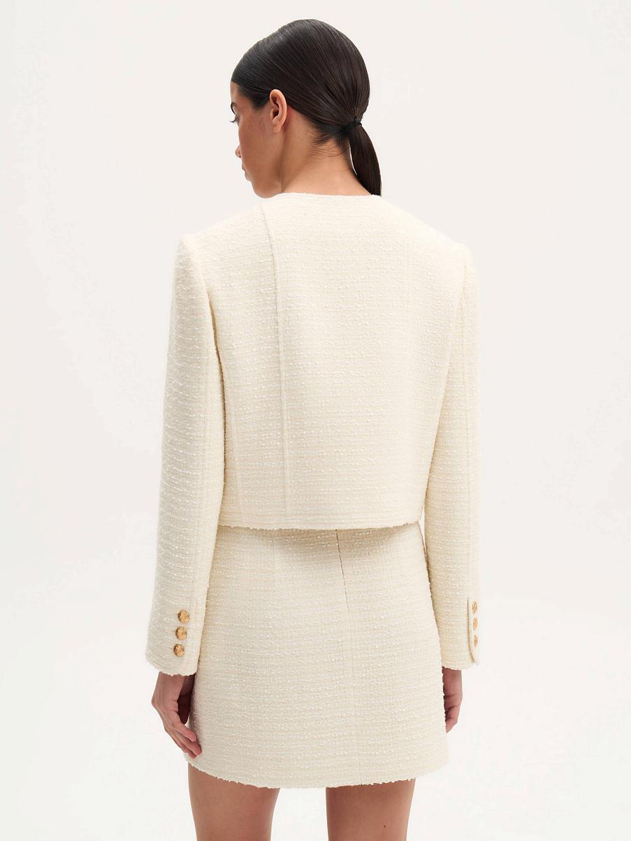 Жакет с накладными карманами