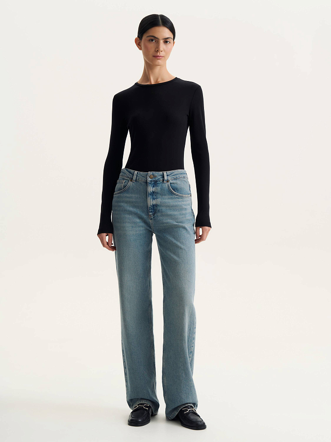 LSSL-682001 Лонгслив (черный, L)