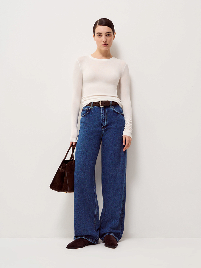 LSSL-682001 Лонгслив (белый, XS)