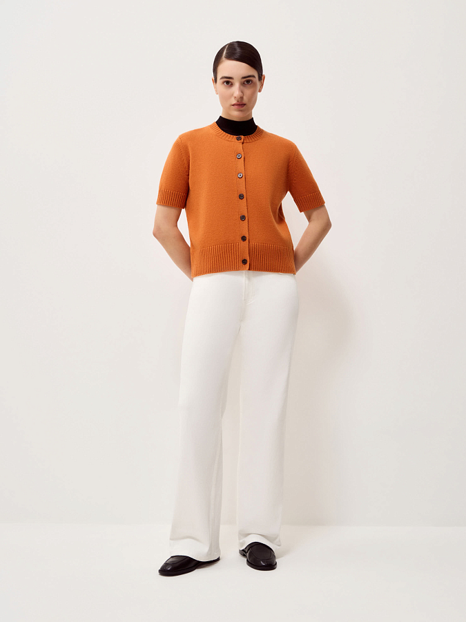 LSSP-202020 Кардиган (оранжевый, S)