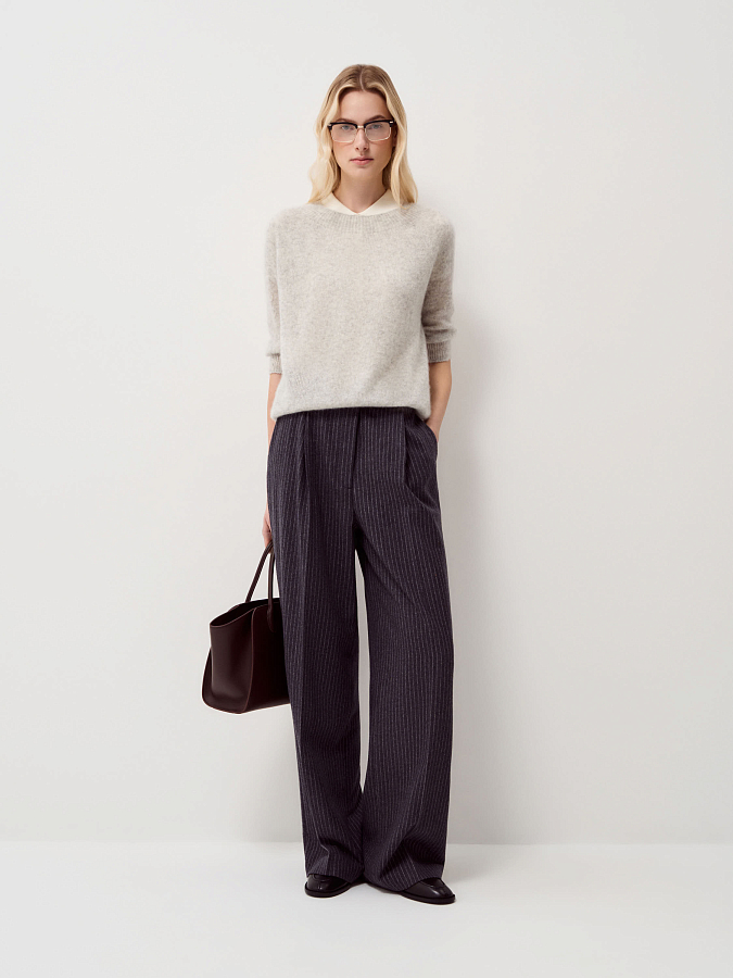 LSWN-072028 Топ трикотажный (светло-серый, S)