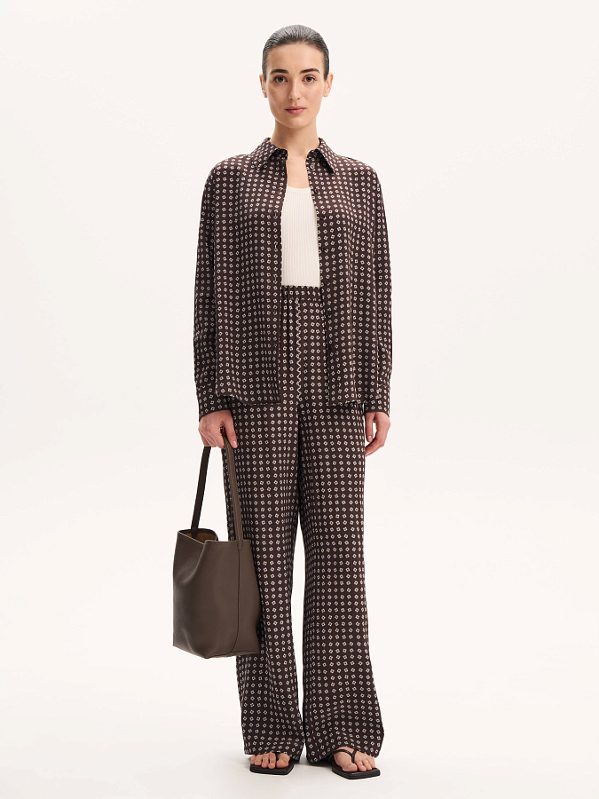 LSSL-132070 Брюки (коричневый, M)