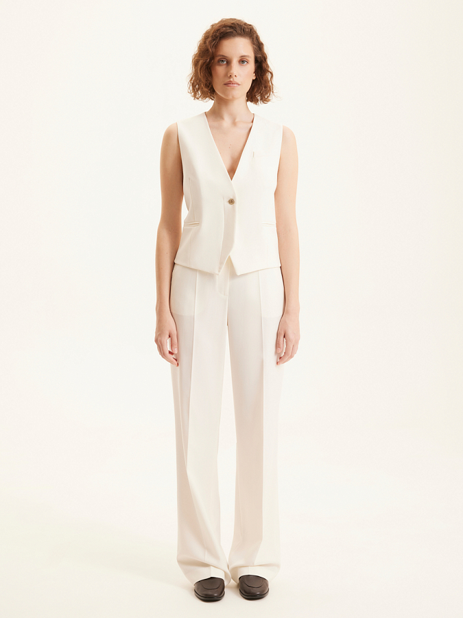 LSTR-152029 Жилетка (белый, XS)