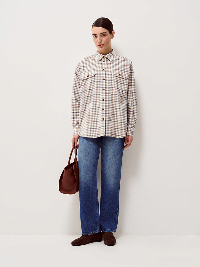 LSSP-102068 Рубашка (бежевый, XS)