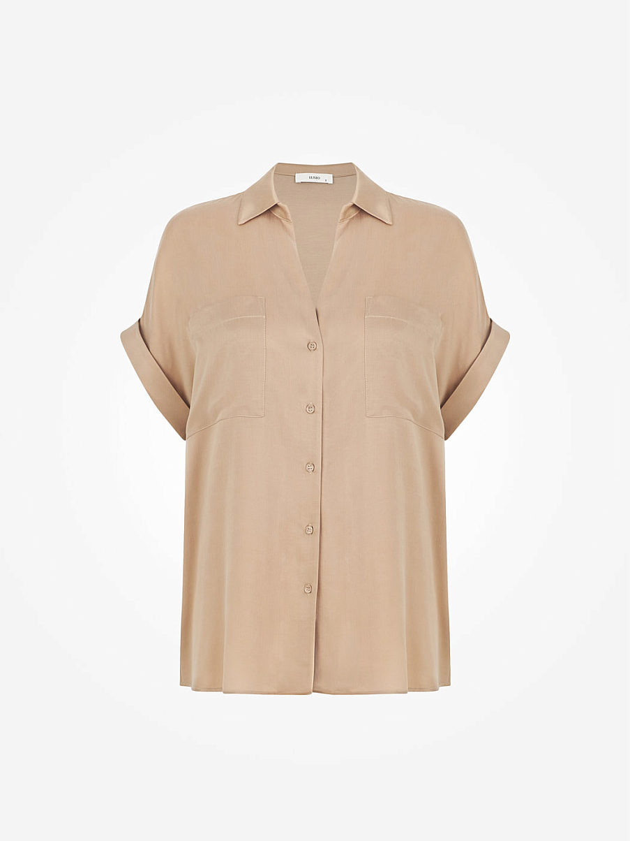 Рубашка оверсайз с коротким рукавом