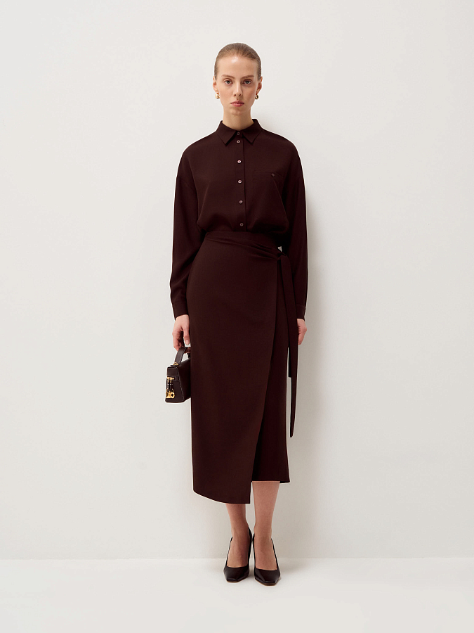 LSSP-032037 Юбка (коричневый, XS)