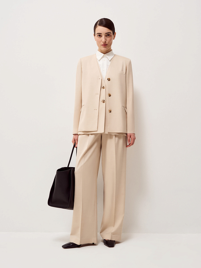 LSSP-132035 Брюки (бежевый, XS)