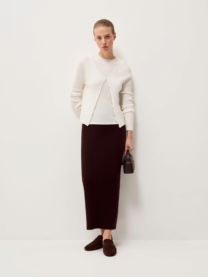 LSSP-202008 Кардиган (белый, S)