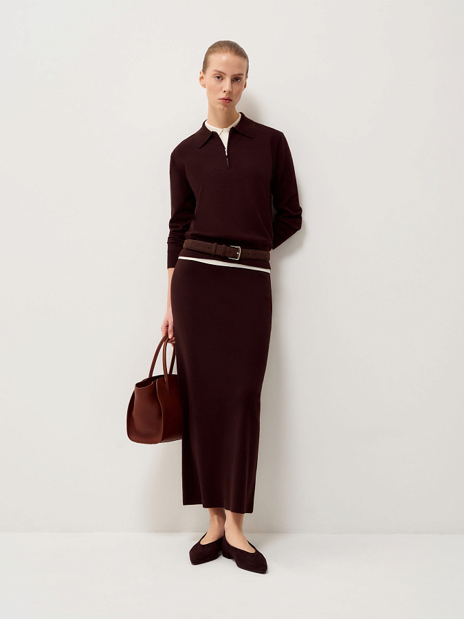 LSSP-342012 Джемпер (темно-коричневый, S)