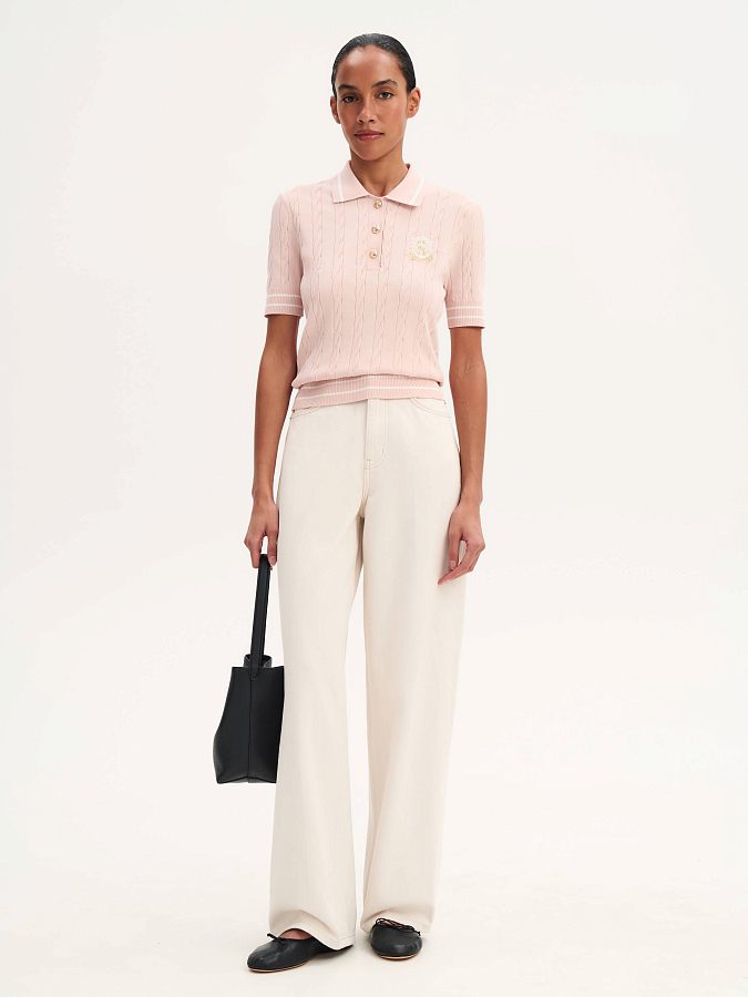 LSSL-072063 Блузка трикотажная (розовый, XS)