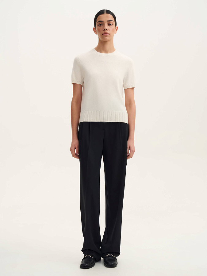 LSSL-072003 Блуза трикотажная (белый, L)