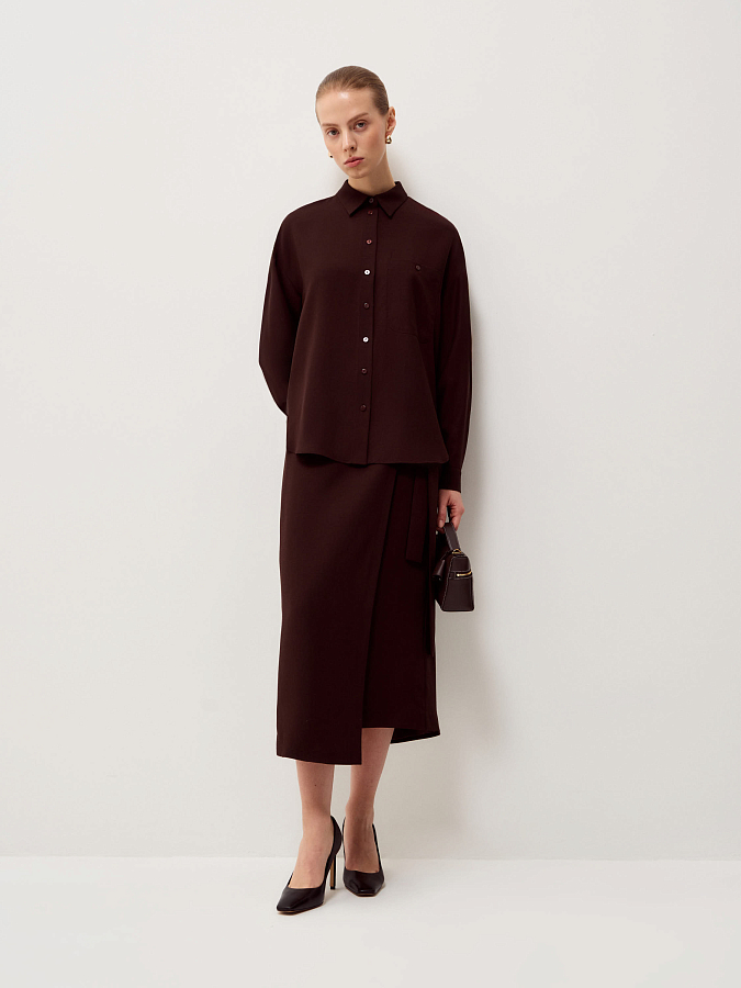 LSSP-102063 Рубашка (коричневый, XS)