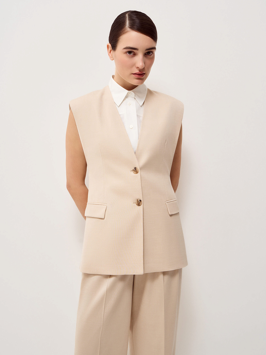 Жилет из смесовой шерсти