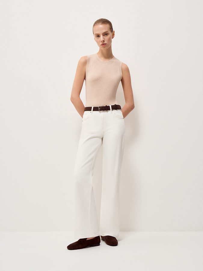 LSSP-372031 Топ (бежевый, XS)