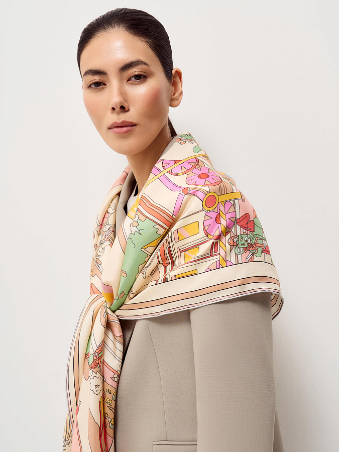 LSSP-432016 Платок (кремовый, S)