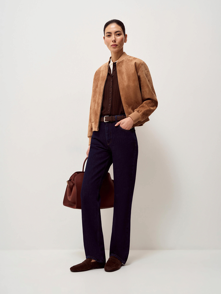 Куртка из замши