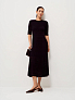 Платье трикотажное миди