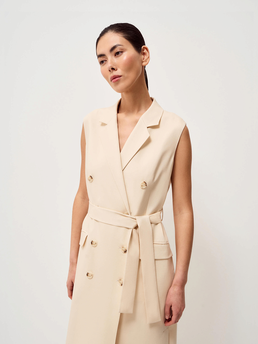 Платье из тенсела со льном