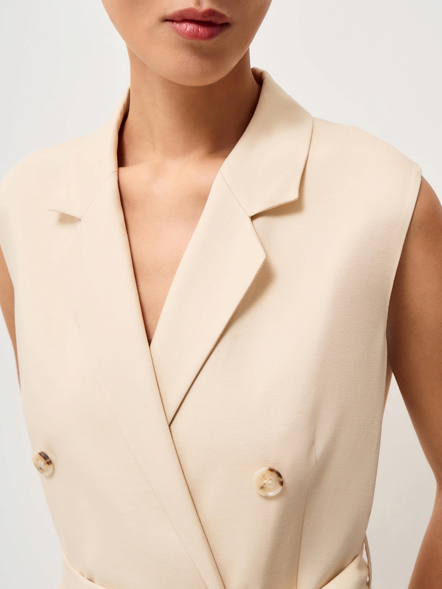 Платье из тенсела со льном