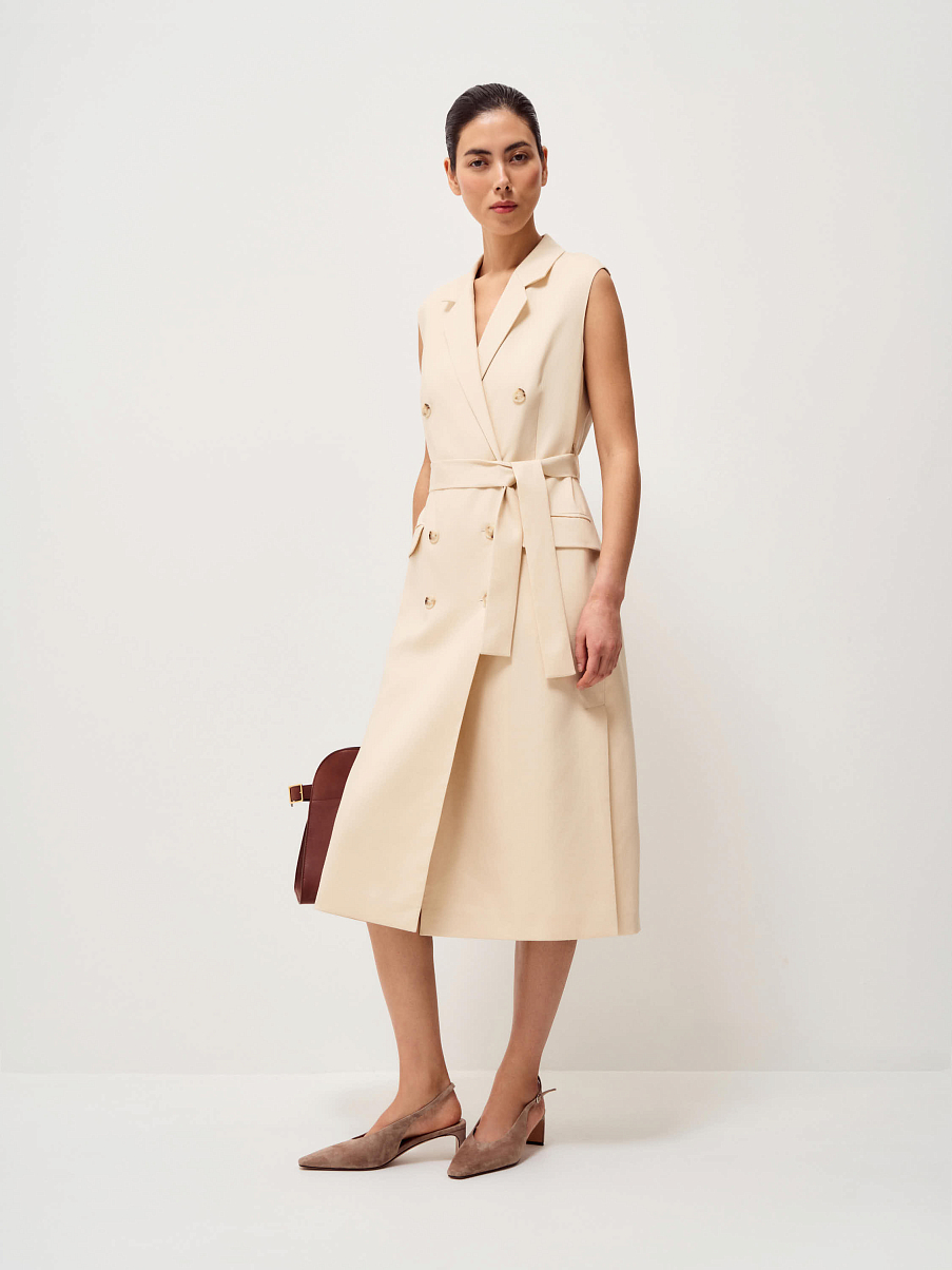 Платье из тенсела со льном