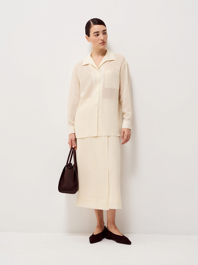 LSSP-102061 Рубашка (кремовый, XS)