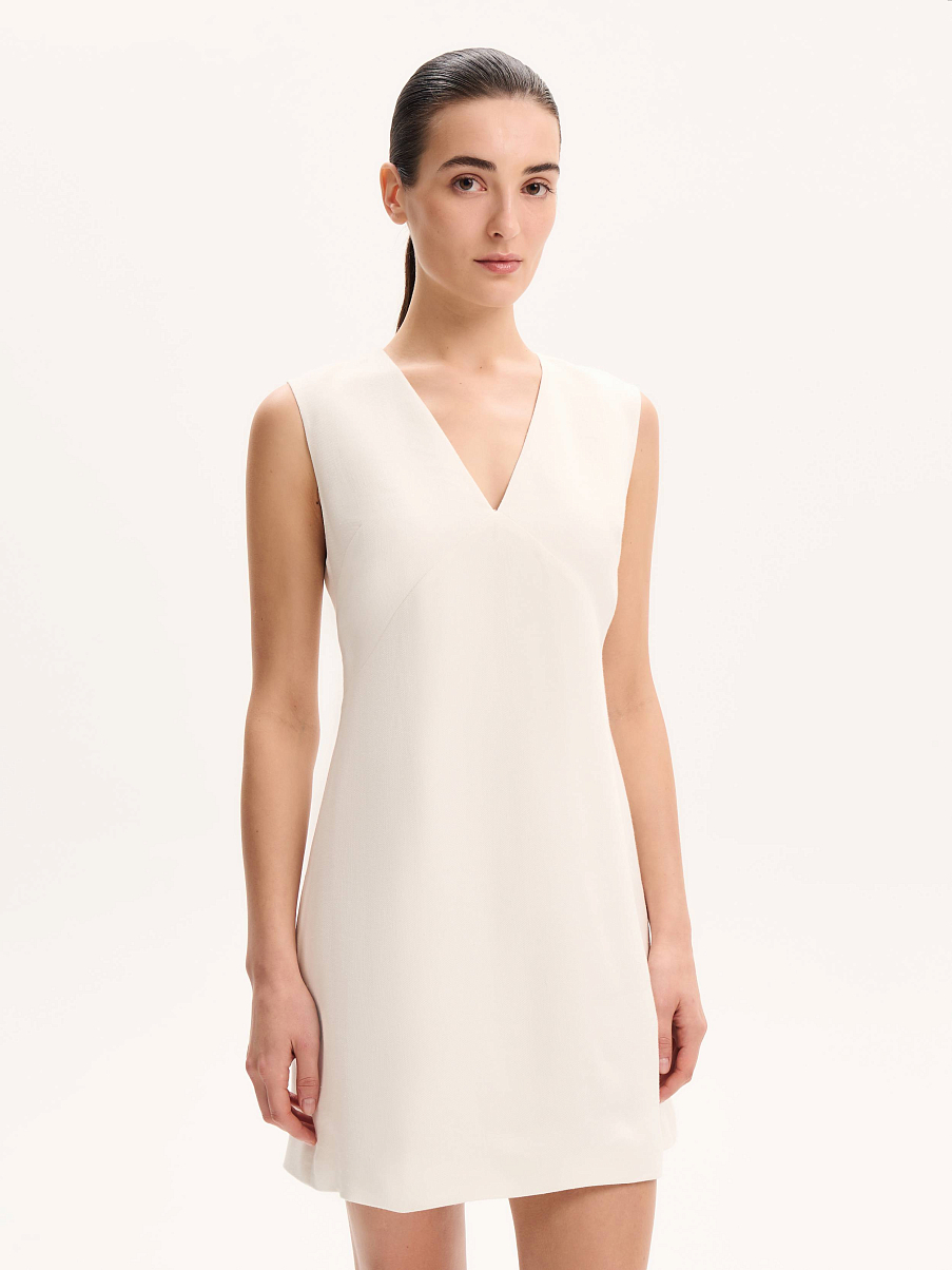 Платье из итальянского льна Manteco®