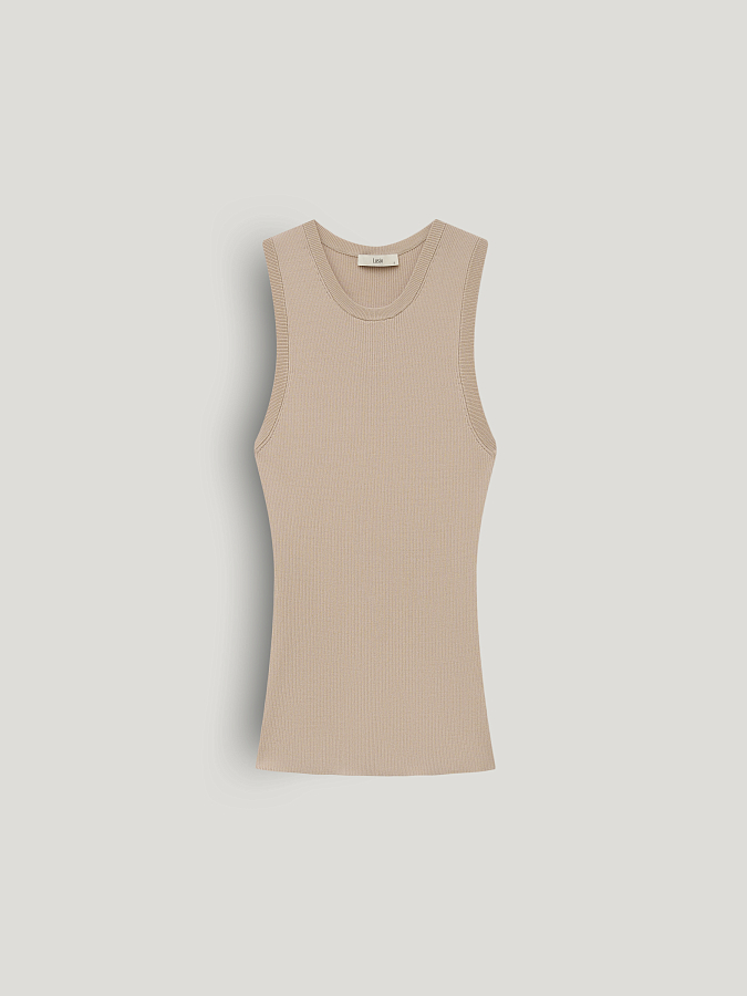 LSSL-072026 Блузка трикотажная (бежевый, L)