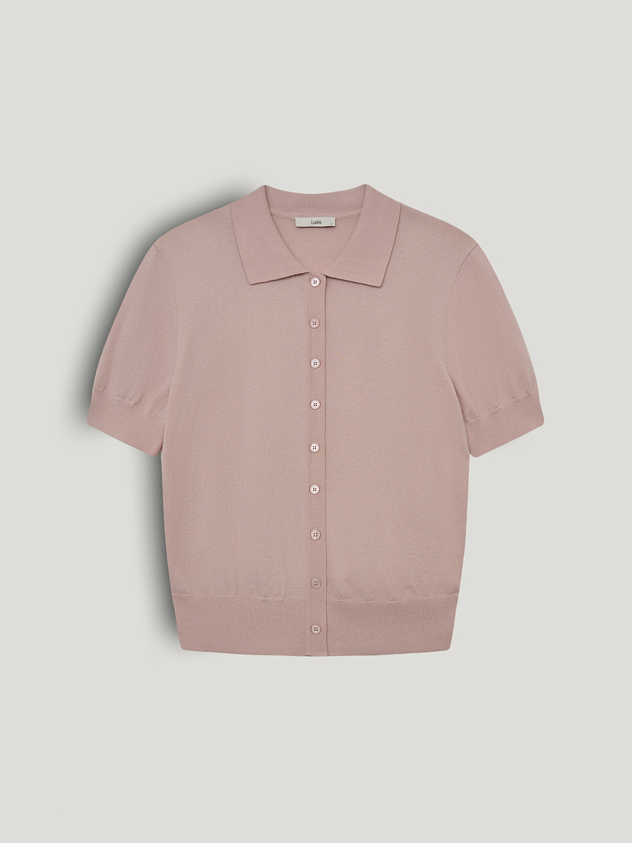 Кардиган из хлопка с шелком