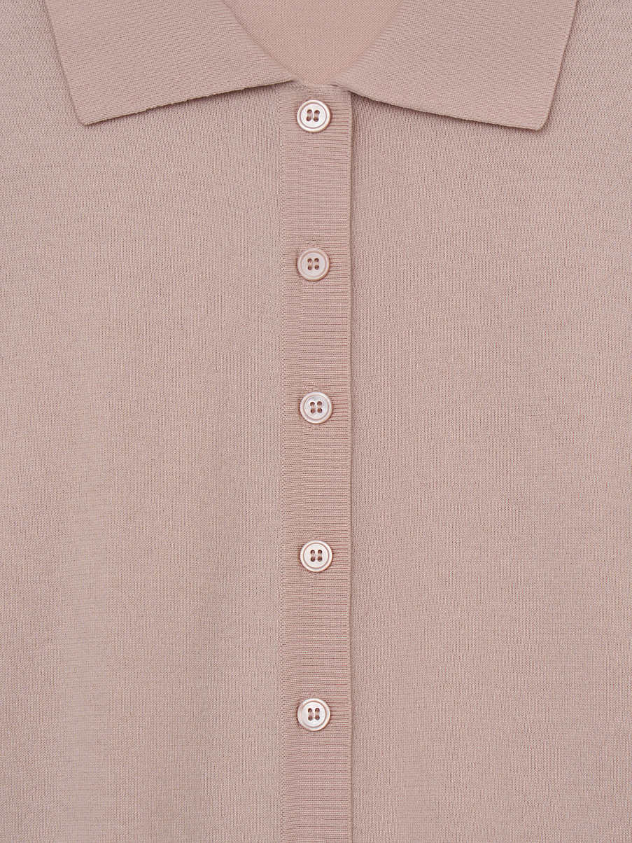 Кардиган из хлопка с шелком