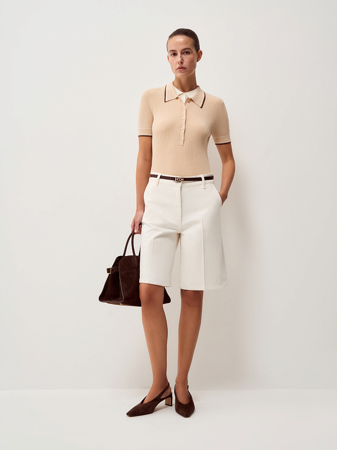 LSSP-232008 Джинсовые шорты (белый, 26)