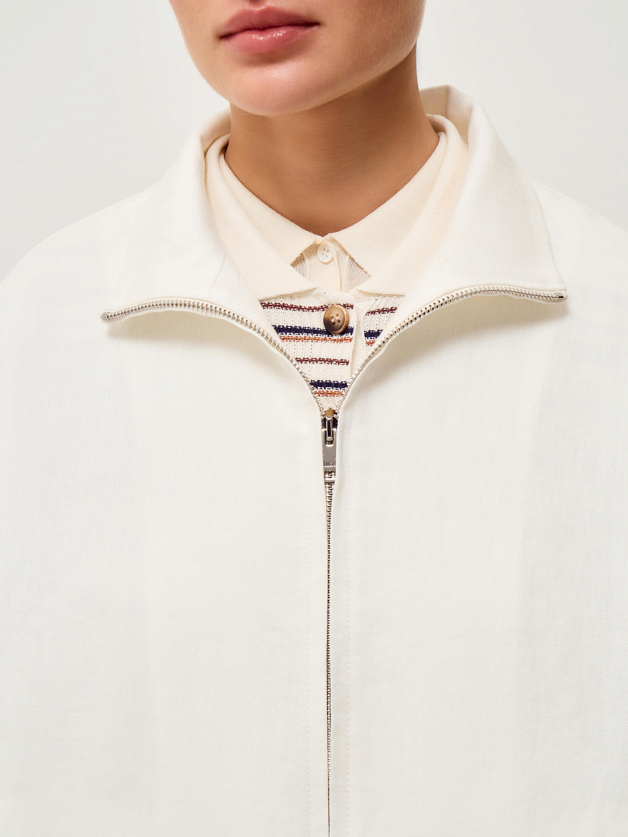 Бомбер из итальянского льна Manteco®