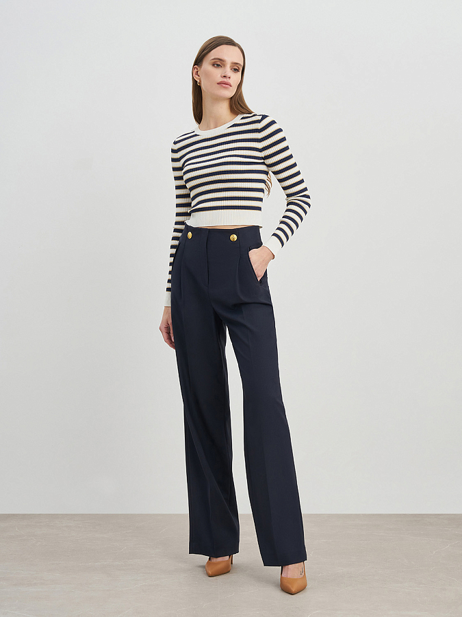 LSSS-132049 Брюки (темно-синий, XS)