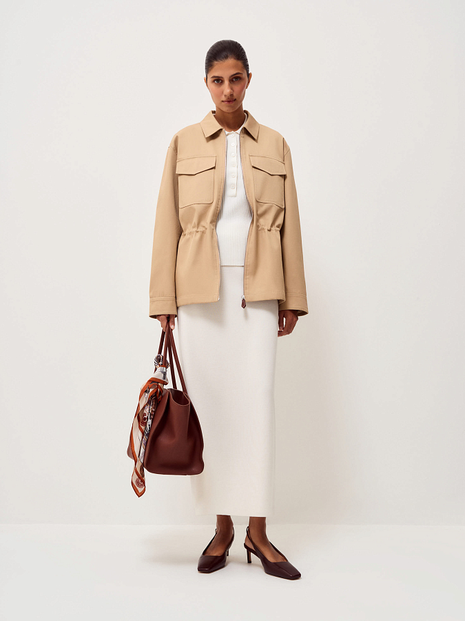 LSSP-362004 Тренч (бежевый, XS)