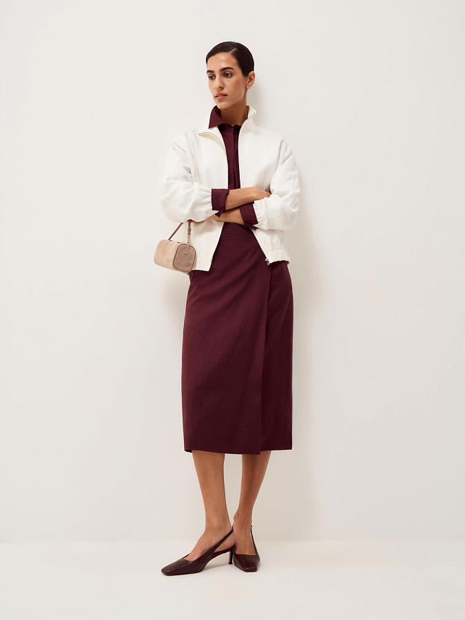 LSSP-032050 Юбка (бордовый, XS)