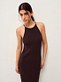Платье из тенсела с шелком