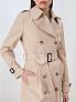 Двубортный тренч из хлопка с поясом