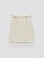 Flos-viscose shorts with elastic band with drawstring color cream