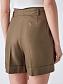 Flos-viscose shorts with elastic band with drawstring color hacks