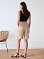 Flos-viscose shorts with elastic band with drawstring color caramel