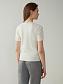 Flos-viscose shorts with elastic band with drawstring color white