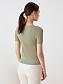 Flos-viscose shorts with elastic band with drawstring color olive